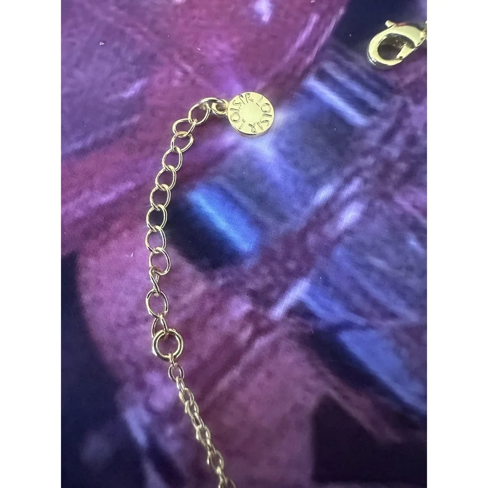 Loisir‎ Bracelet Womens Gold Tone Chain Heart Faux Pearl Adjustable Charm